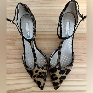 Boden women’s leopard dress heels size 38.